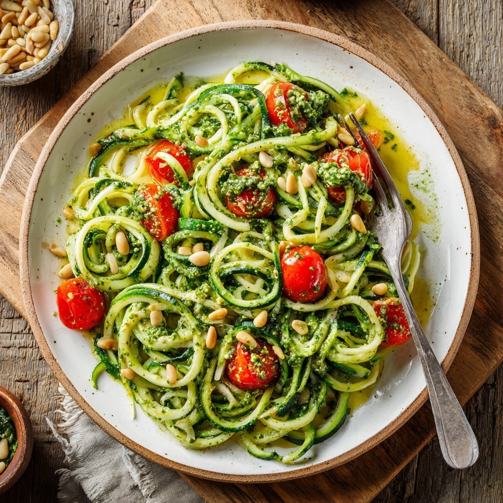 Zucchini Noodles with Pesto