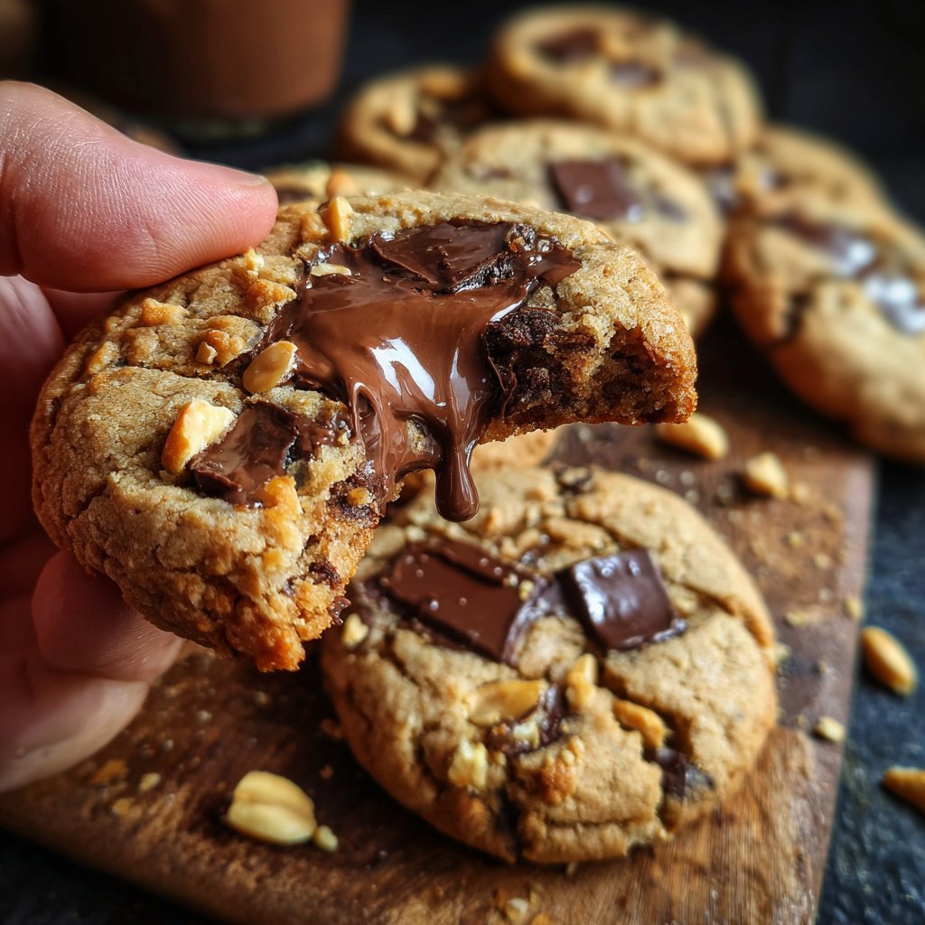 Peanut Butter Chocolate Spring Cookies