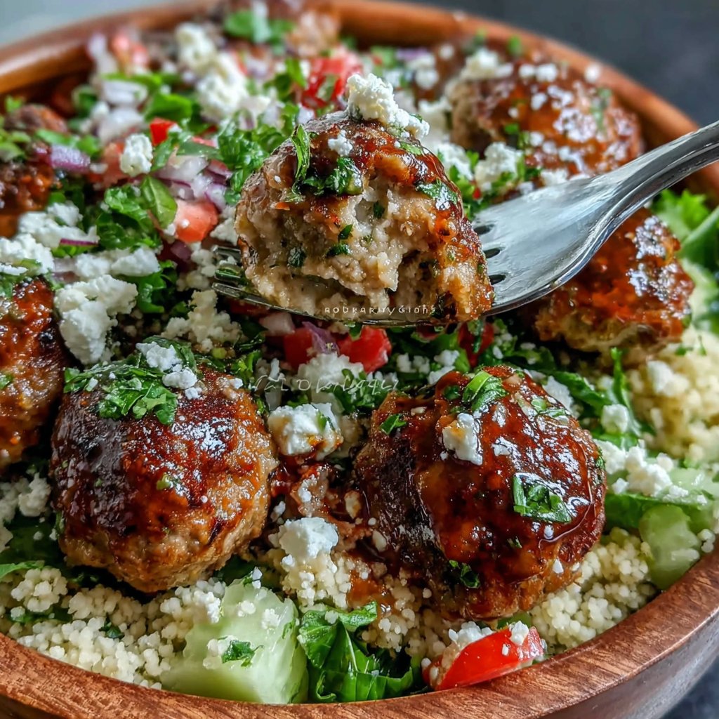 Turkey Meatball Couscous Bowl