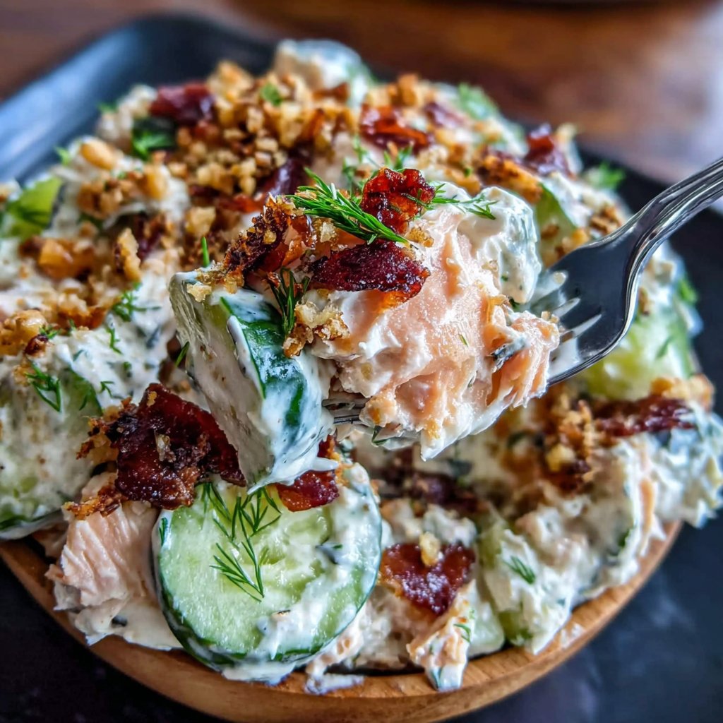 Yogurt Dill Salmon Salad