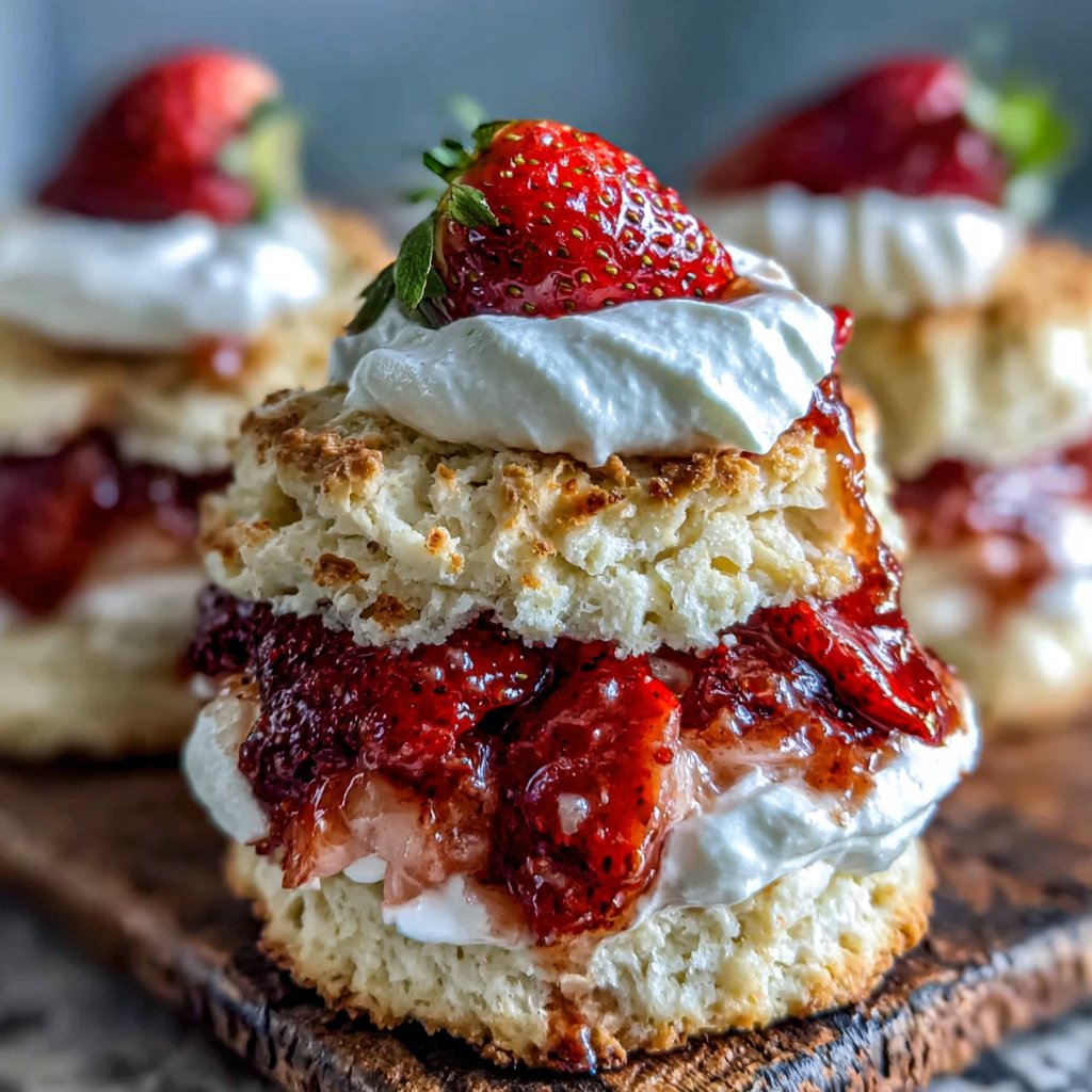 Tender Strawberry Shortcake Biscuits