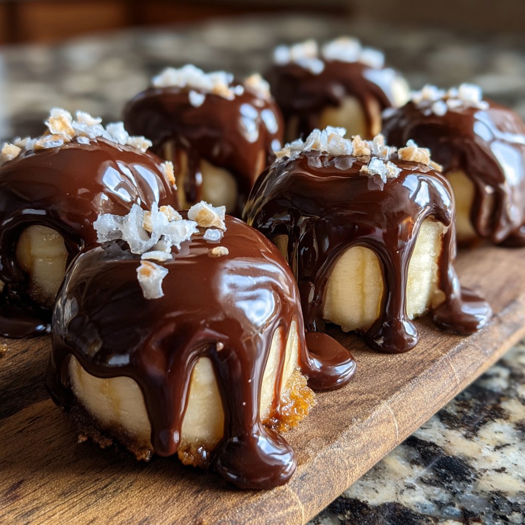 Chocolate Dipped Banana Bites