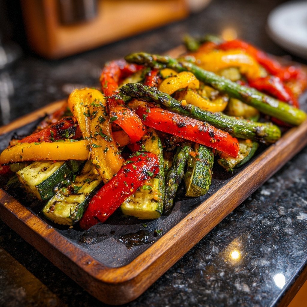 Healthy Lemon Herb Grilled Veggies