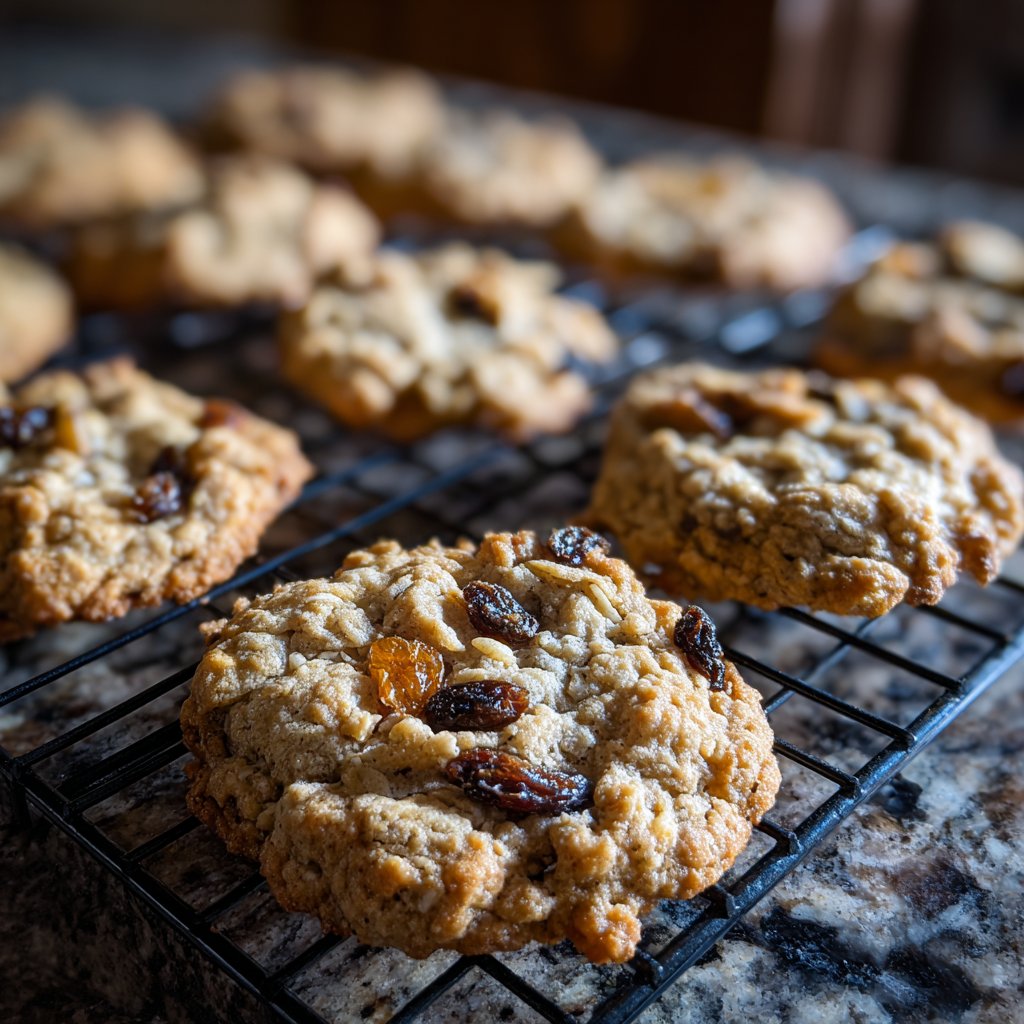 Oatmeal Raisin Spring Cookies